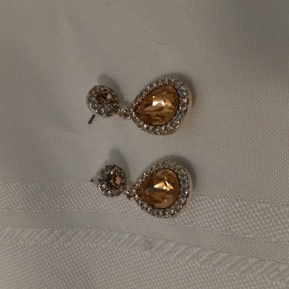 Timeless faux diamond Teardrop Earrings